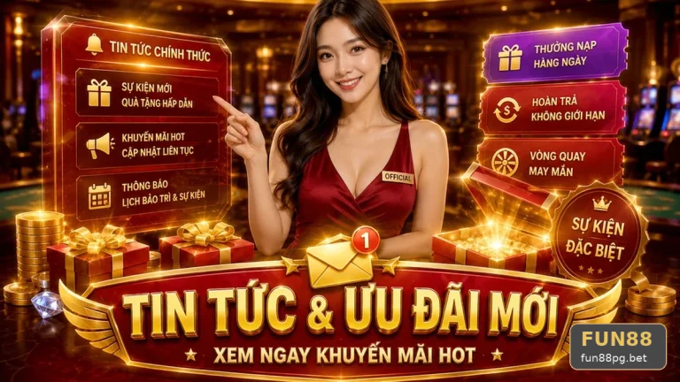 Khuyến Mãi FUN88 Tại fun88pg.bet: Đọc Chi Tiết Giao Diện Tin Mới, Ưu Đãi Và Điều Kiện Nhận Thưởng – Khung Phân Tích Tỷ Lệ Doanh Thu Nhắc Bạn Đọc Kỹ Điều Kiện Trước Khi Tham Gia
