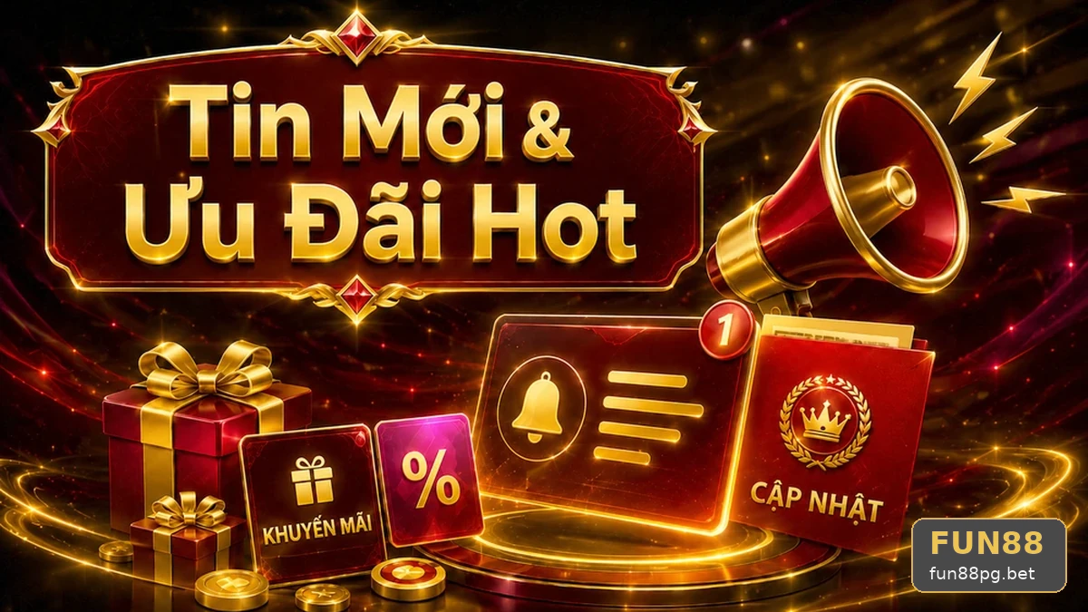 Gộp chung mọi banner ưu đãi: Lỗi phổ biến khi đọc khuyến mãi FUN88